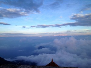 tip top of the temple 